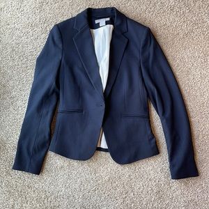 H&M dark blue blazer, size 6.